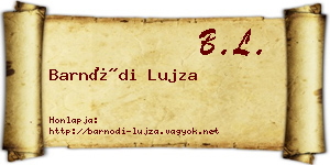 Barnódi Lujza névjegykártya